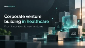 Corporate venture building in healthcare illustration